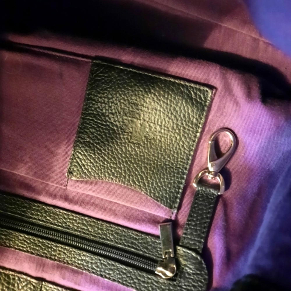ROWALLAN brand  WOMEN'S BAG , LEATHER USED gently 14/10 inch $30 - Picture 5 of 6